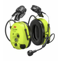 3M™ PELTOR™ WS™ ProTac XPI Headset Hard Hat Attached