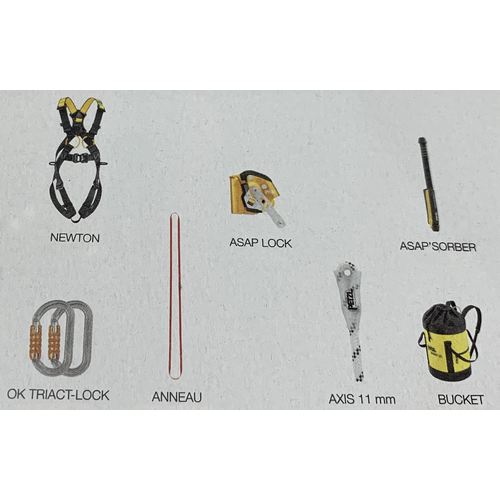 Petzl ASAP Lock Fall Arrest Kit [Length: 10m] [Size: Harness Size 1]