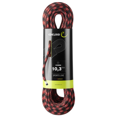 Edelrid Cobra 10.3mm Dynamic Rope [Length: 50m] [Colour: Red/Black]